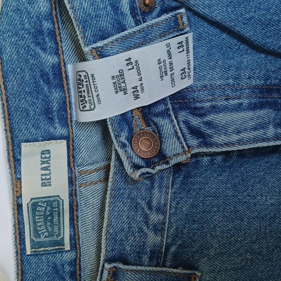 Levi Strauss Signature Relaxed Fit Jeans NWT 34x34 - Picture 2 of 5
